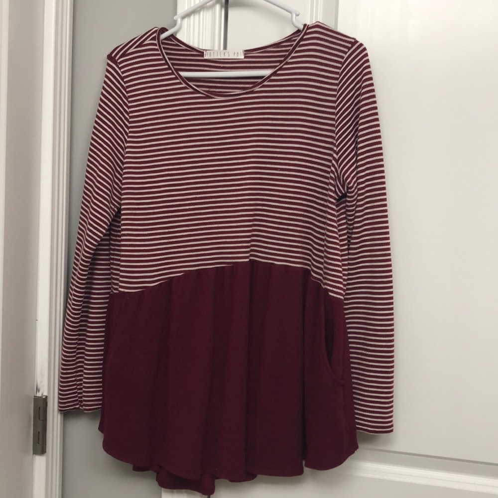 Long sleeve shirt with pockets